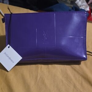 Yves Saint Laurent Vibrant Purple Pouch